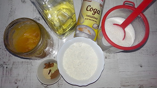 ингредиенты для приготовления медового печенья